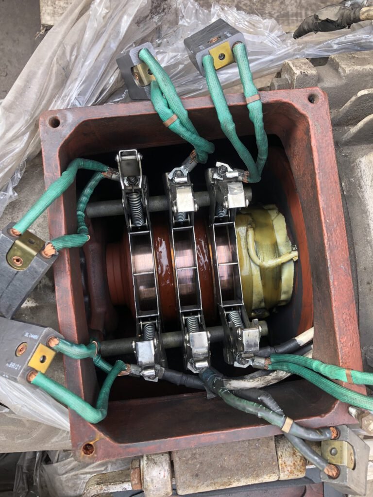 A imagem demonstra os resultados concretos na manutenção de um rotor de um motor.